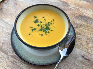 Jaswant's Kitchen Butternut Squash soup using Tadka Masala