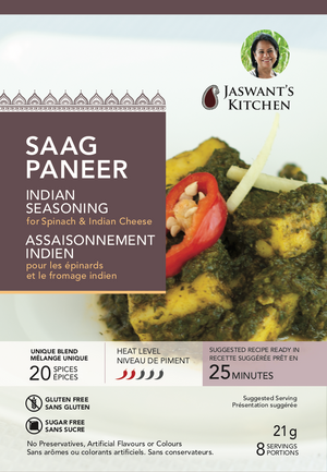 Jaswant's Kitchen Saag Paneer Seasoning Pouch