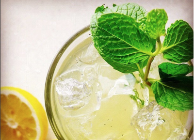 Indian Inspired Lemonade with mint & ginger
